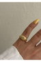 Heliophilia Silver Anillo de Cuerpo de Latón Dorado Ajustable